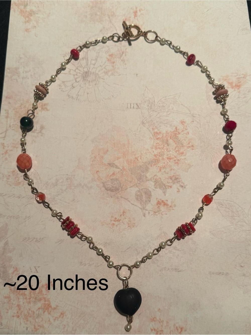 Handcrafted Vintage Heart Necklace